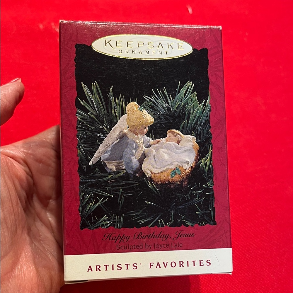 Hallmark Keepsake Ornament - Angel with Baby Jesus Clip On. 1994